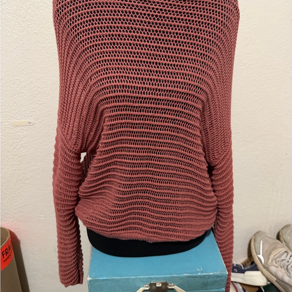 Forever 21 Off-the-Shoulder Sweater - Dusty Pink